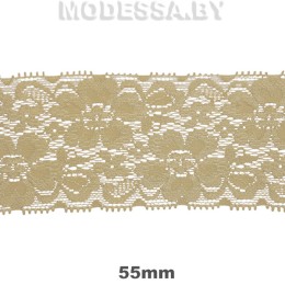 9031 Кружево синтетич. 55мм Ц:34 Бежевый 