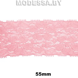 9031 Кружево синтетич. 55мм Ц:9 Розовый 