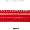 15 S Тесьма Ц:Красный 45мм
