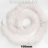 40762.40ST Тесьма из перьев боа 100мм 2м Ц:2 Белый