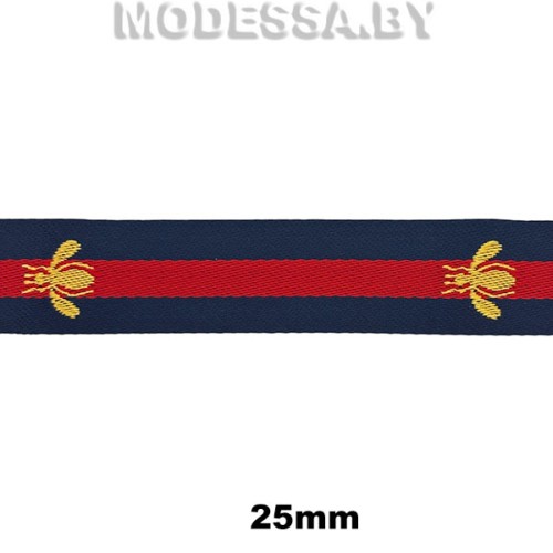 2126 А Тесьма "Муха" 25мм Ц:2 Синий 