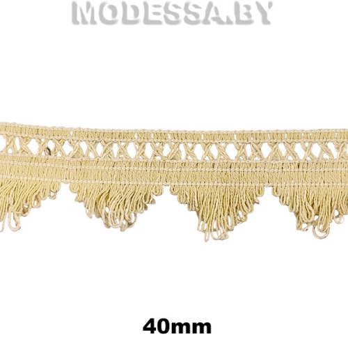 409 KJ Тесьма 40мм Ц:Бежевый 