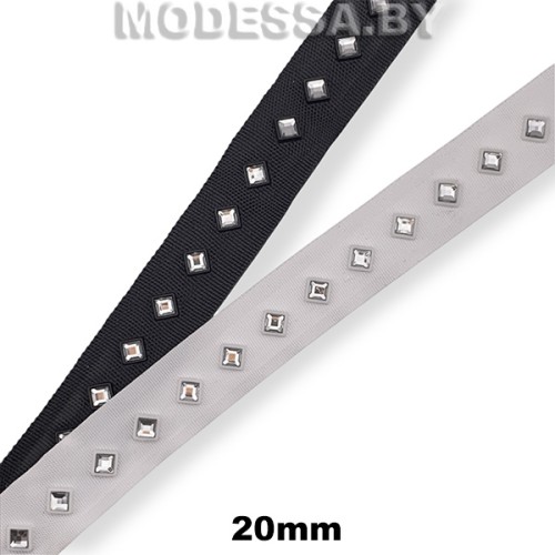 421 RS Тесьма со стразами 20мм 