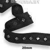 421 RS Тесьма со стразами 20мм Ц:Чёрный