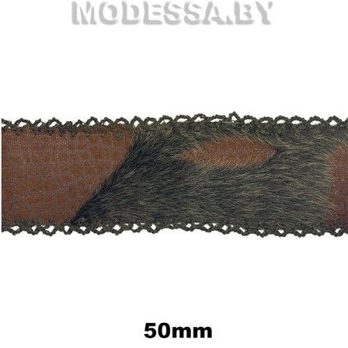 572 S Тесьма 45мм Ц:Коричневый