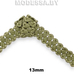 0325 CTZ Тесьма из экокожи 15мм Ц:21 Св.Оливковый