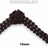 0325 CTZ Тесьма из экокожи 15мм Ц:Коричневый