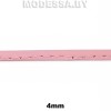 Тесьма синт. прошитая 4мм Ц:Розовый 