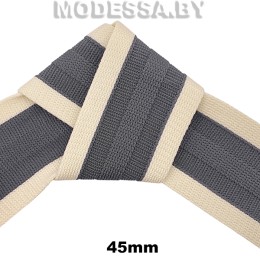 NSB 093 Лента текст. 45мм Ц:4 Бежево-серый 