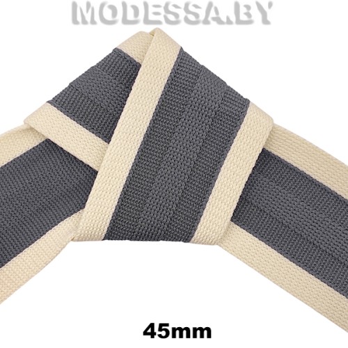 NSB 093 Лента текст. 45мм Ц:4 Бежево-серый 