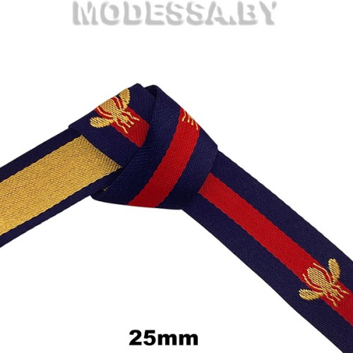 2126 А Тесьма "Муха" 25мм Ц:2 Синий 