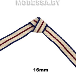 А240105 Лента 16мм Ц:42 Бордово-синий