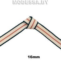 А240142 Лента 16мм Ц:42 Персиково-зелёный