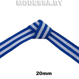 41146.2BW5 Лента 20мм Ц:Сине-бело-синий