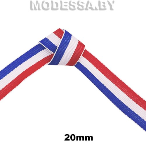 41146.2KBC Лента 20мм Ц:Краснo-бело-синий