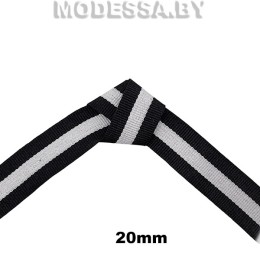 41309.24 Лента 20мм Ц:Чёрно-белый 