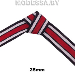 41309.38.1 Лента 25мм Ц:Чёрно-красно-белый