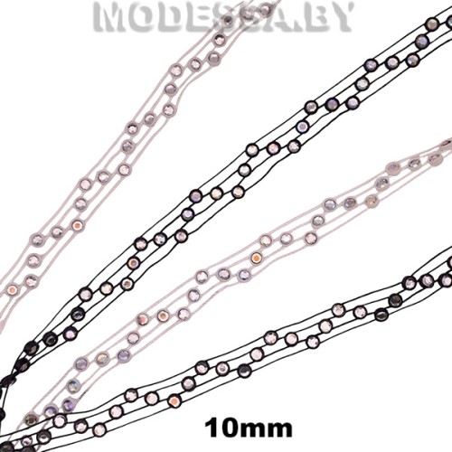 415 RS Тесьма со стразами 10мм