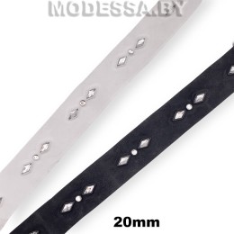 420 RS Тесьма со стразами 20мм 