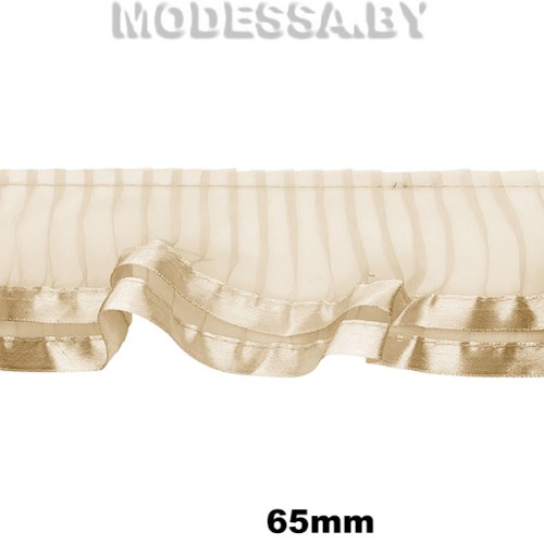 10 S Тесьма 60мм Ц:1 Бежевый