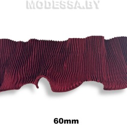 2-S Тесьма 60мм Ц:Бордовый 