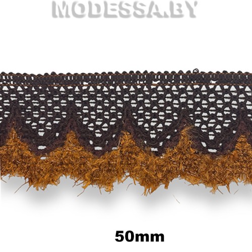 458 KJ Тесьма 50мм Ц:2 Коричневый 