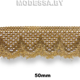 458 KJ Тесьма 50мм Ц:3 Св.Коричневый 