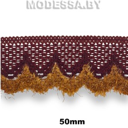 458 KJ Тесьма 50мм Ц:6 Бордовый 