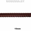 6-S Тесьма в складку 15мм Ц:Коричневый 