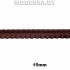 6-S Тесьма в складку 15мм Ц:Коричневый 