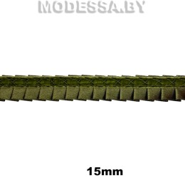 6-S Тесьма в складку 15мм Ц:Зелень 