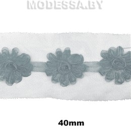 4024 CLA Лента декоративная 40мм Ц:Серый 