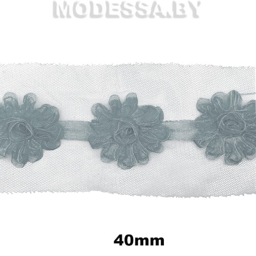4024 CLA Лента декоративная 40мм Ц:Серый 
