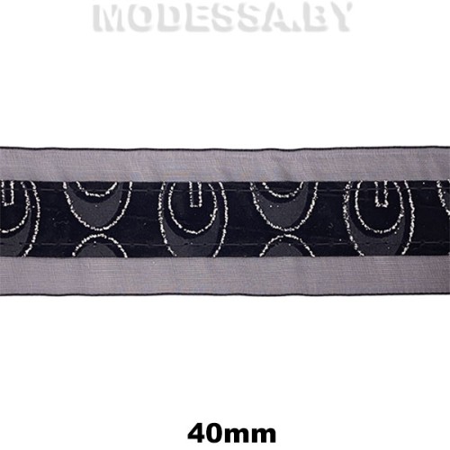 0308 CYY Тесьма 40мм Ц:Чёрный 