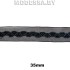 0575 IUS Тесьма 35мм Ц:Чёрный 