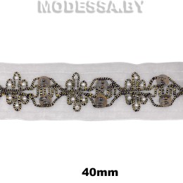 1001 А Лента текстильная 40мм Ц:Белый 