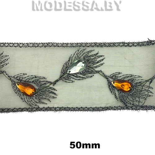 1210 Тесьма 50мм Ц:Зелёный S