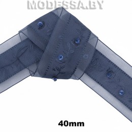 2126 А Тесьма 40мм Ц:Синий