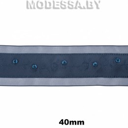 2126 А Тесьма 40мм Ц:Синий