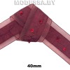 2126 А Тесьма 40мм Ц:Бордовый 