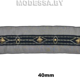 301 А Лента текстильная 40мм Ц:Чёрный 