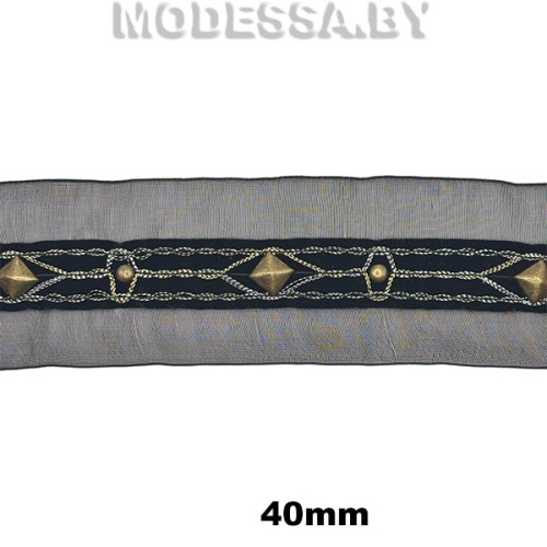 301 А Лента текстильная 40мм Ц:Чёрный 