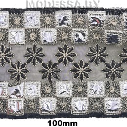 39 S Тесьма 100мм Ц:Чёрный S