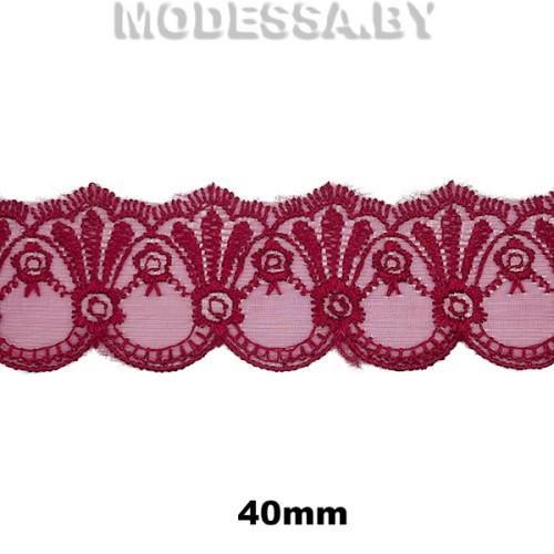 Шитьё органза 40мм Ц:15 Бордовый 