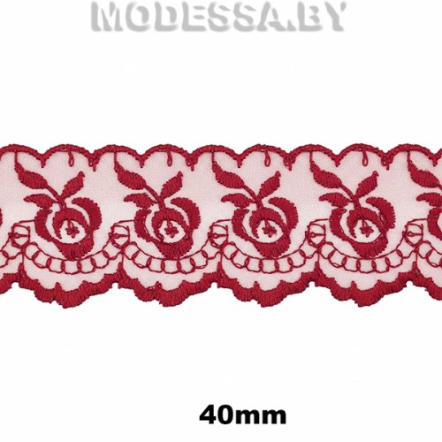 Шитьё органза 40мм Ц:11 Бордовый 