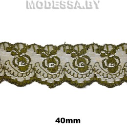 Шитьё органза 40мм Ц:4 Оливковый