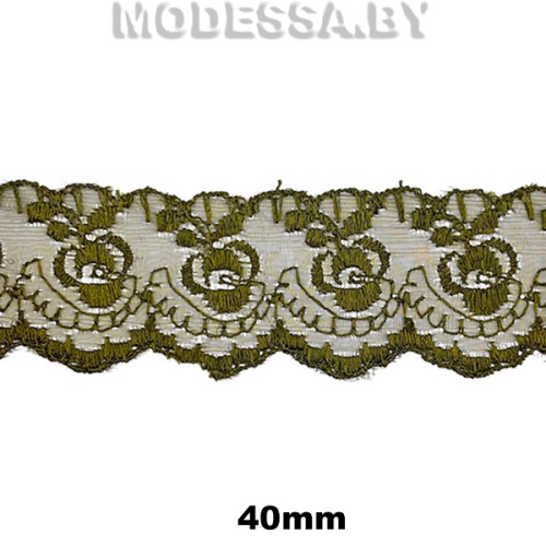 Шитьё органза 40мм Ц:4 Оливковый