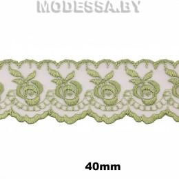 Шитьё органза 40мм Ц:5 Зелёный 
