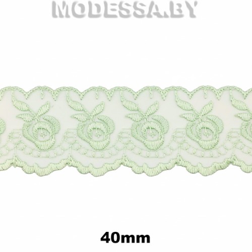 Шитьё органза 40мм Ц:6 Салатовый