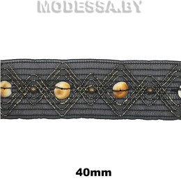 4977 CTZ Тесьма 40мм Ц:Чёрный 